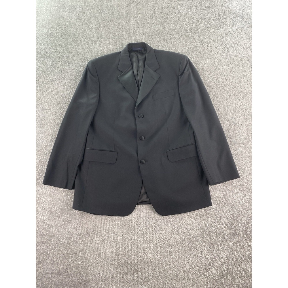 Brooks Brothers Tuxedo Jacket 42 R Black Wool Formal Wedding Luxury Designer